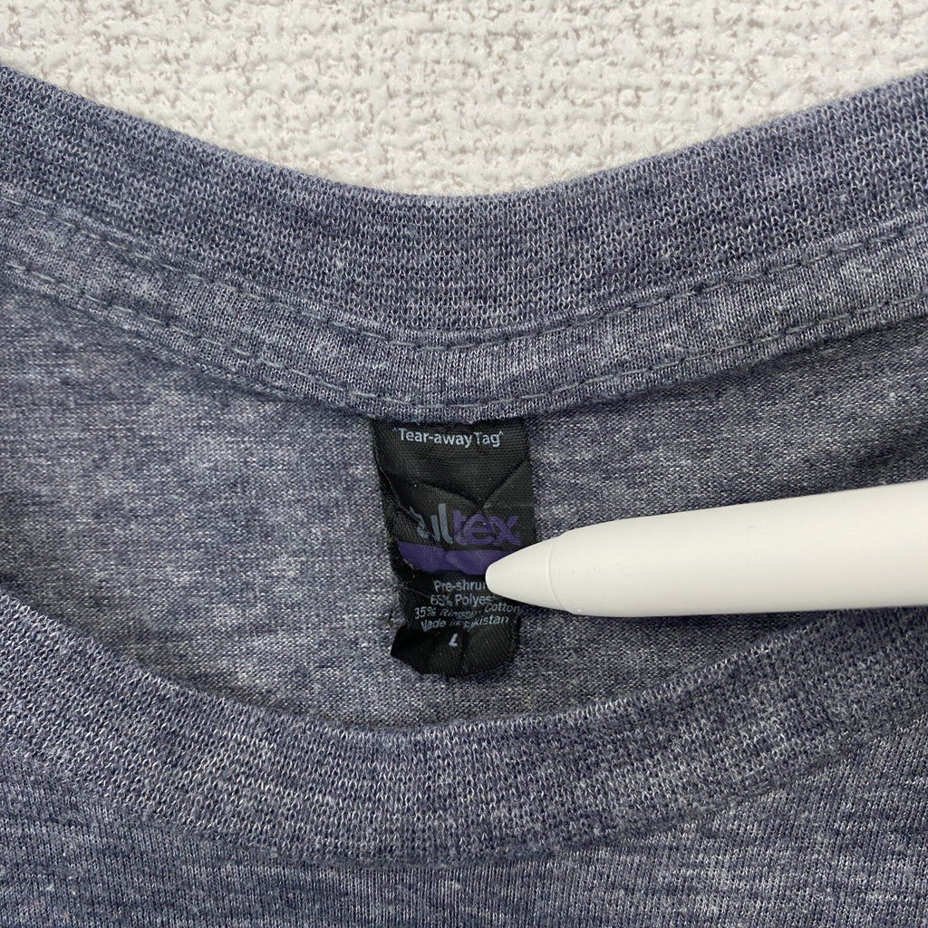半袖バンドプリントTシャツ　トレイン　音楽　ロック　灰色　グレー　クルーネック　レトロデザイン　Lサイズ　古着