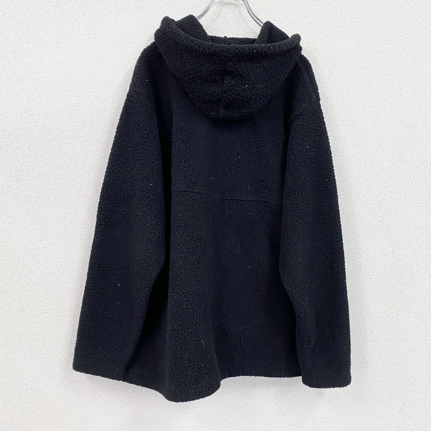 NIKE　ナイキ　フリースパーカー/フーディー　スウッシュ　ポケット付き　黒　ブラック　XLサイズ