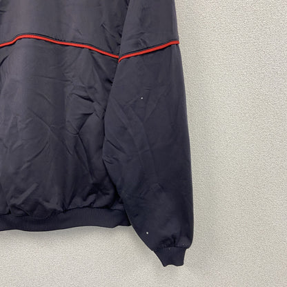 90s　NIKE　ナイキ　トラックジャケット/ジャージ　刺繍ロゴ　スウッシュロゴ　ヴィンテージ　ブラック　Sサイズ