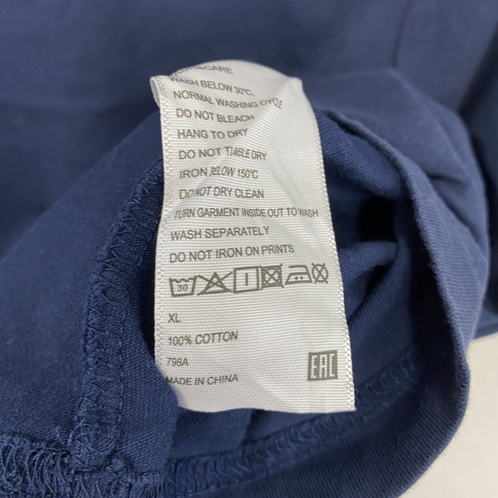 Baleno　半袖プリントTシャツ　紺 ネイビー　XLサイズ　古着