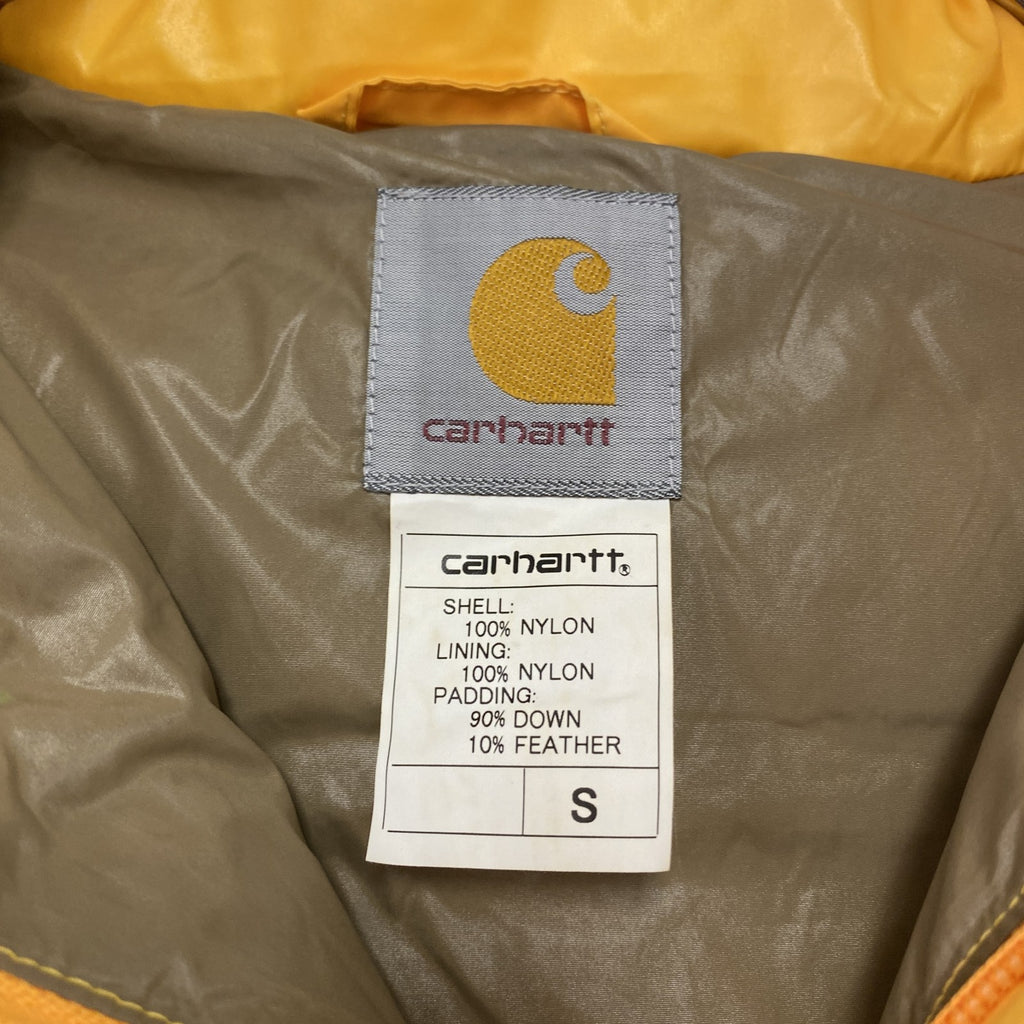 Carhartt　カーハート　ダウンジャケット　ダウン90％　黄色　イエロー　Sサイズ　古着