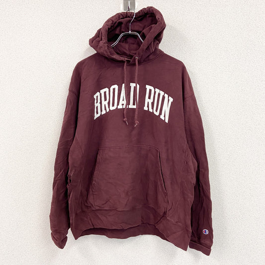 00s　Champion　チャンピオン　プレミアムリバースウィーブ　スウェットパーカー/フーディー　ボルドー　Lサイズ