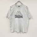 Kappa　カッパ　半袖プリントＴシャツ　霜降りグレー　Lサイズ