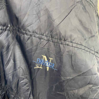 90s～　Nautica　ノーティカ　中綿ジャケット　フリースジャケット　ヴィンテージ　リバーシブル　紺　ネイビー