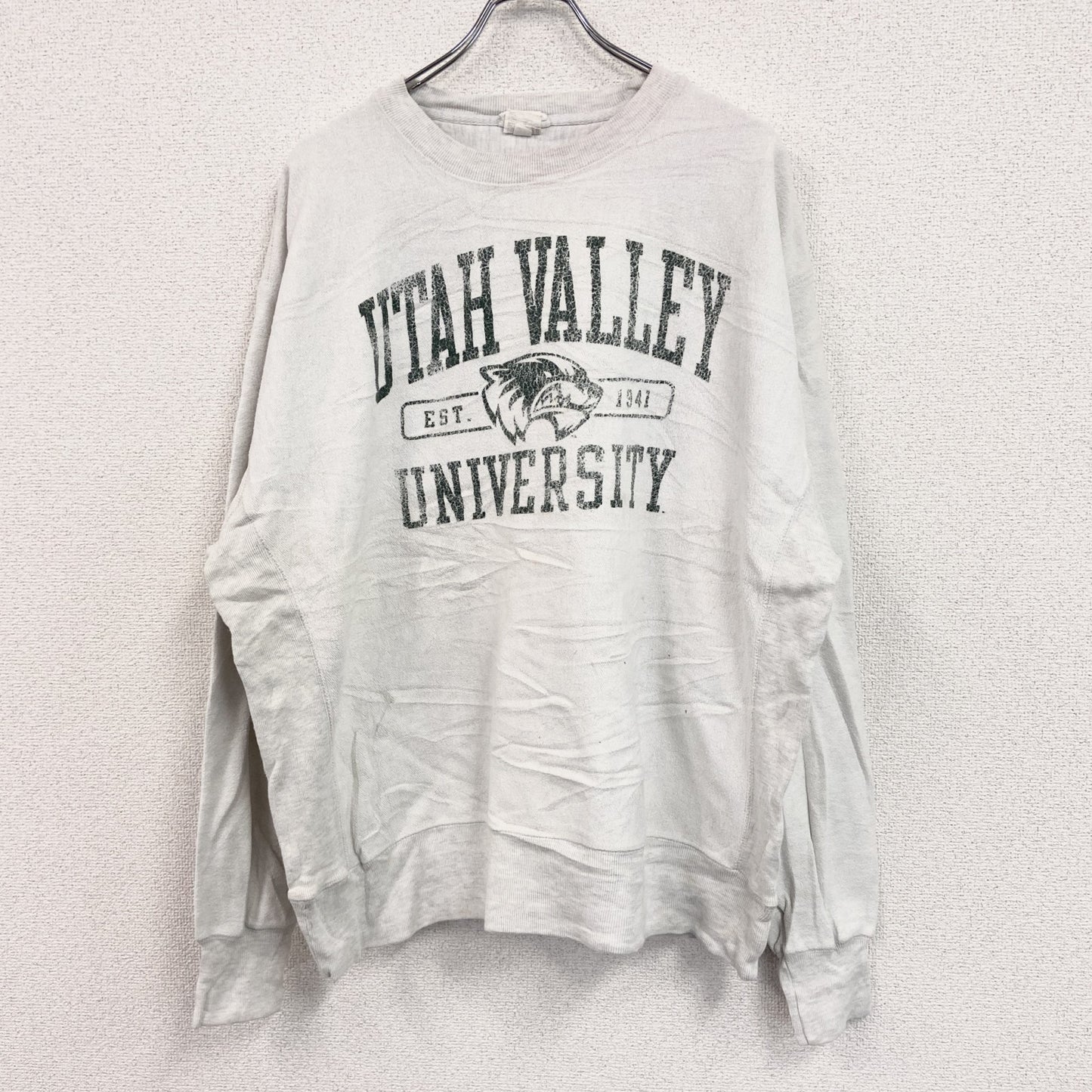 Champion　チャンピオン　リバースウィーブ　スウェット/トレーナー　カレッジロゴ　灰色　グレー　2XLサイズ