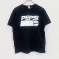 PEPSI　ペプシ　半袖プリント企業Tシャツ　デカロゴ　黒　ブラック　Lサイズ　古着