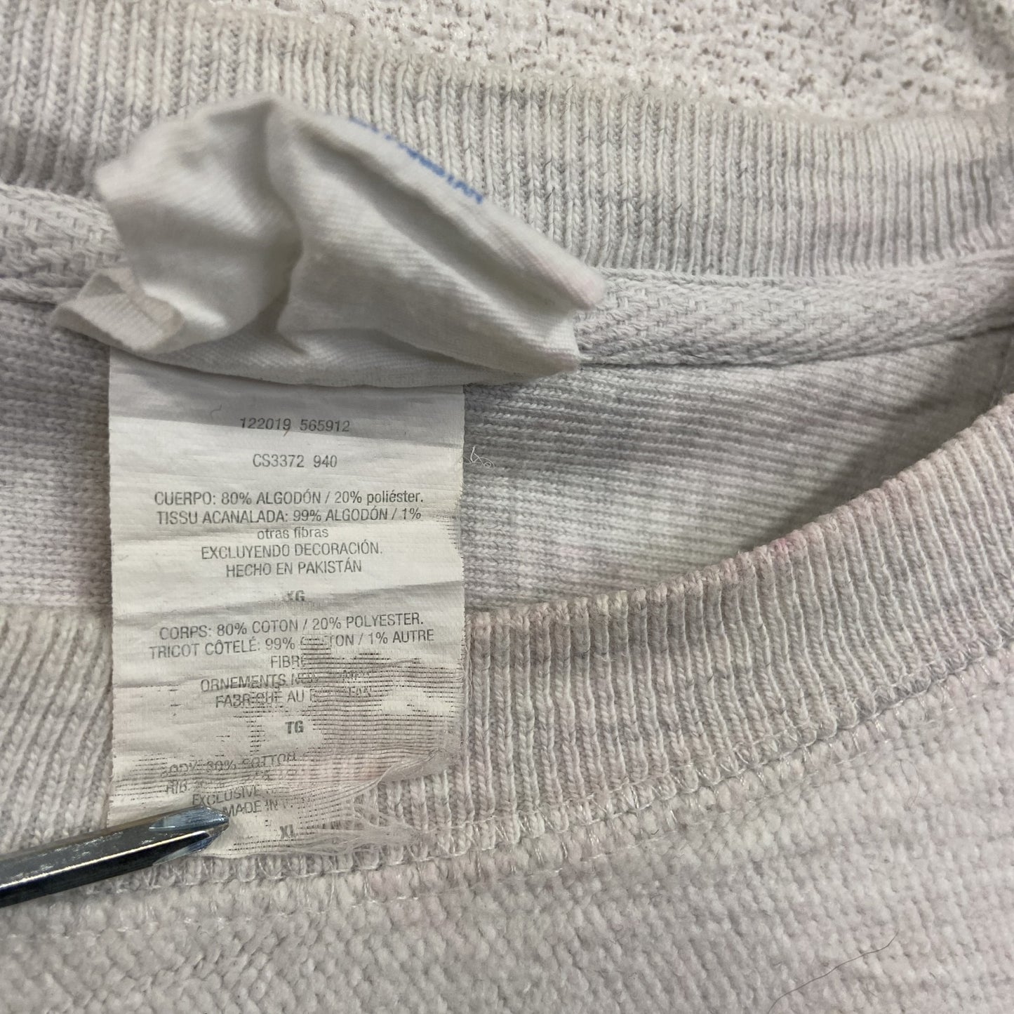 Champion　チャンピオン　リバースウィーブ　スウェット/トレーナー　カレッジロゴ　灰色　グレー　2XLサイズ