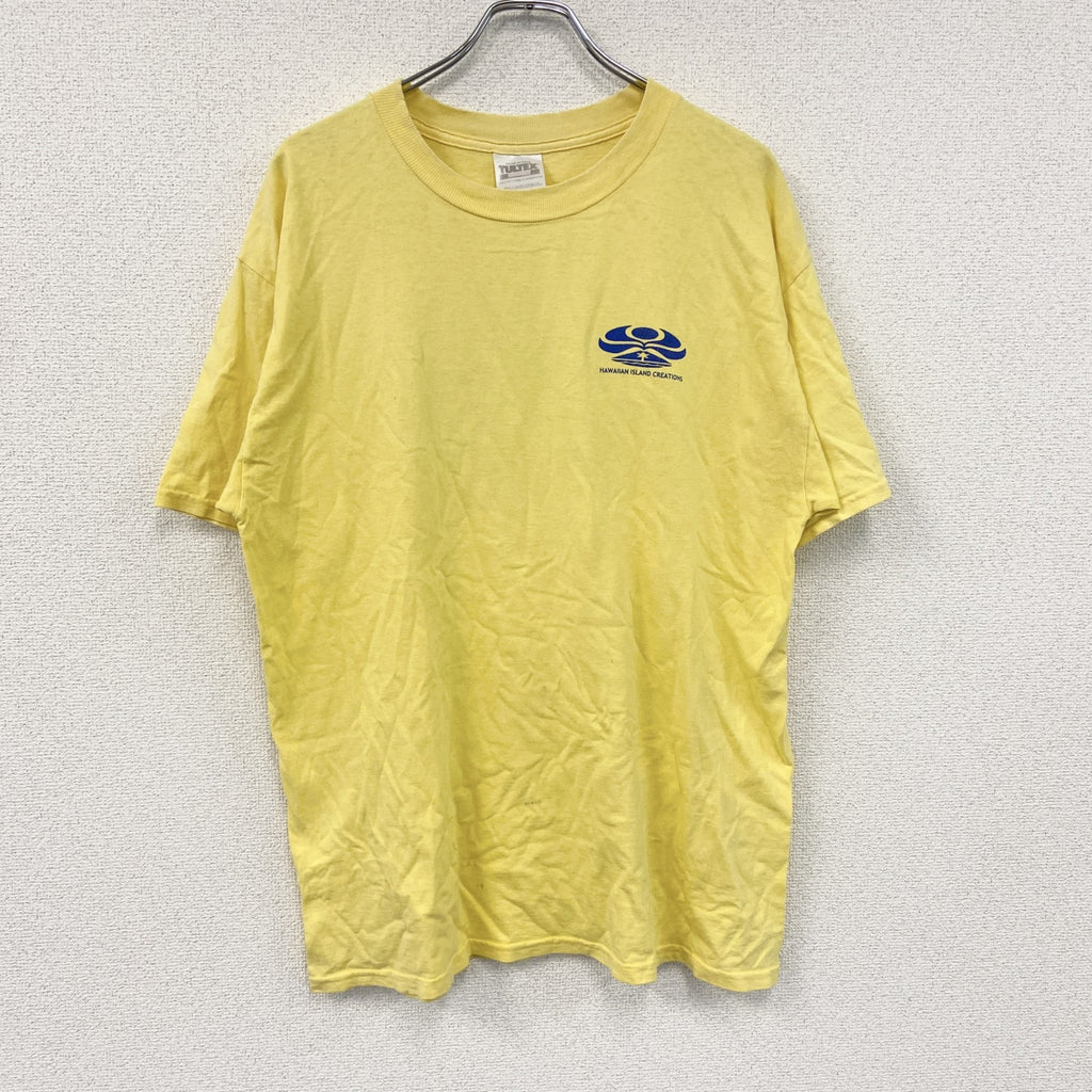 TULTEX　HIC　エイチアイシー　半袖プリントＴシャツ　黄色　イエロー　Lサイズ