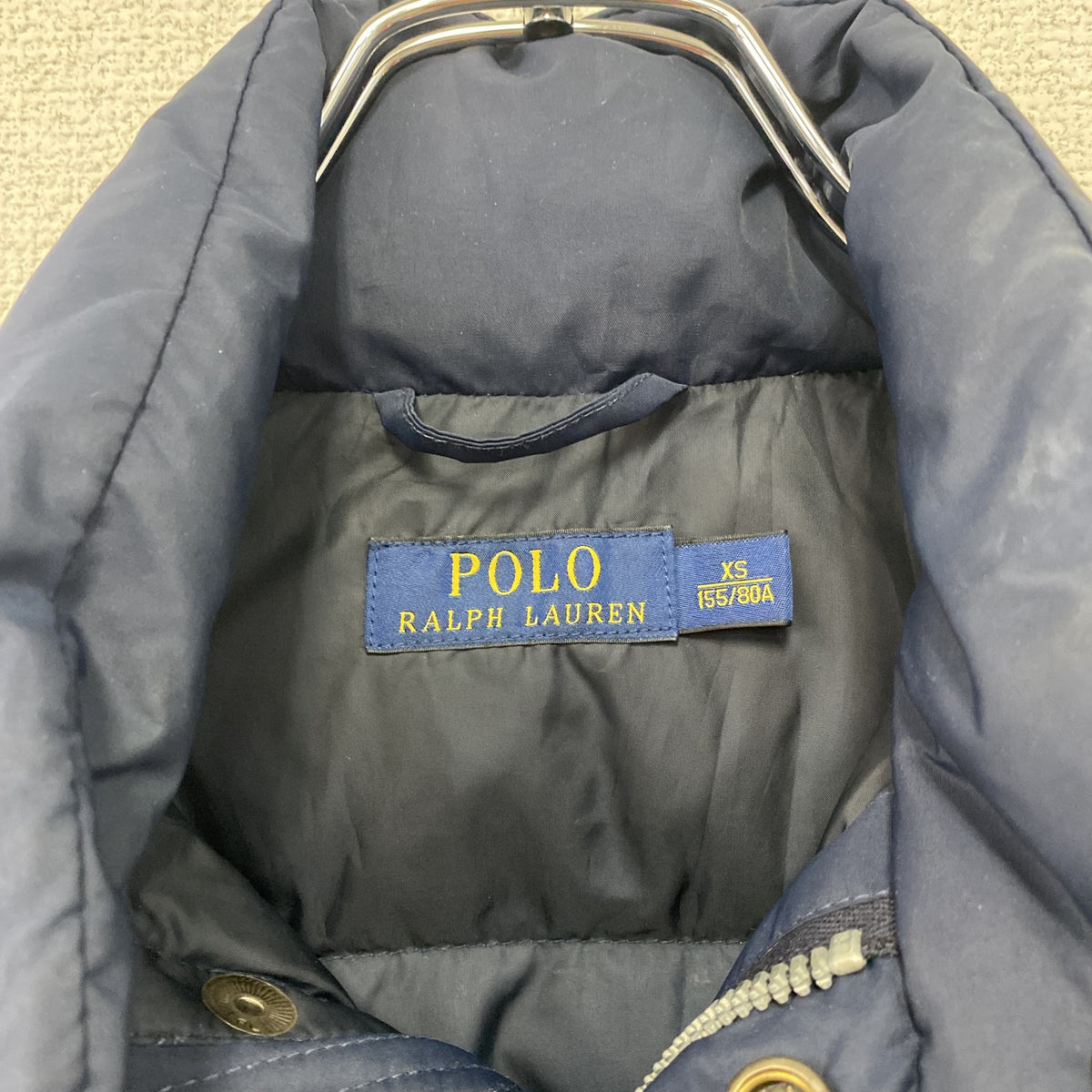 POLO RALPH LAUREN　ポロラルフローレン　ダウンベスト　紺　ネイビー　XSサイズ　古着