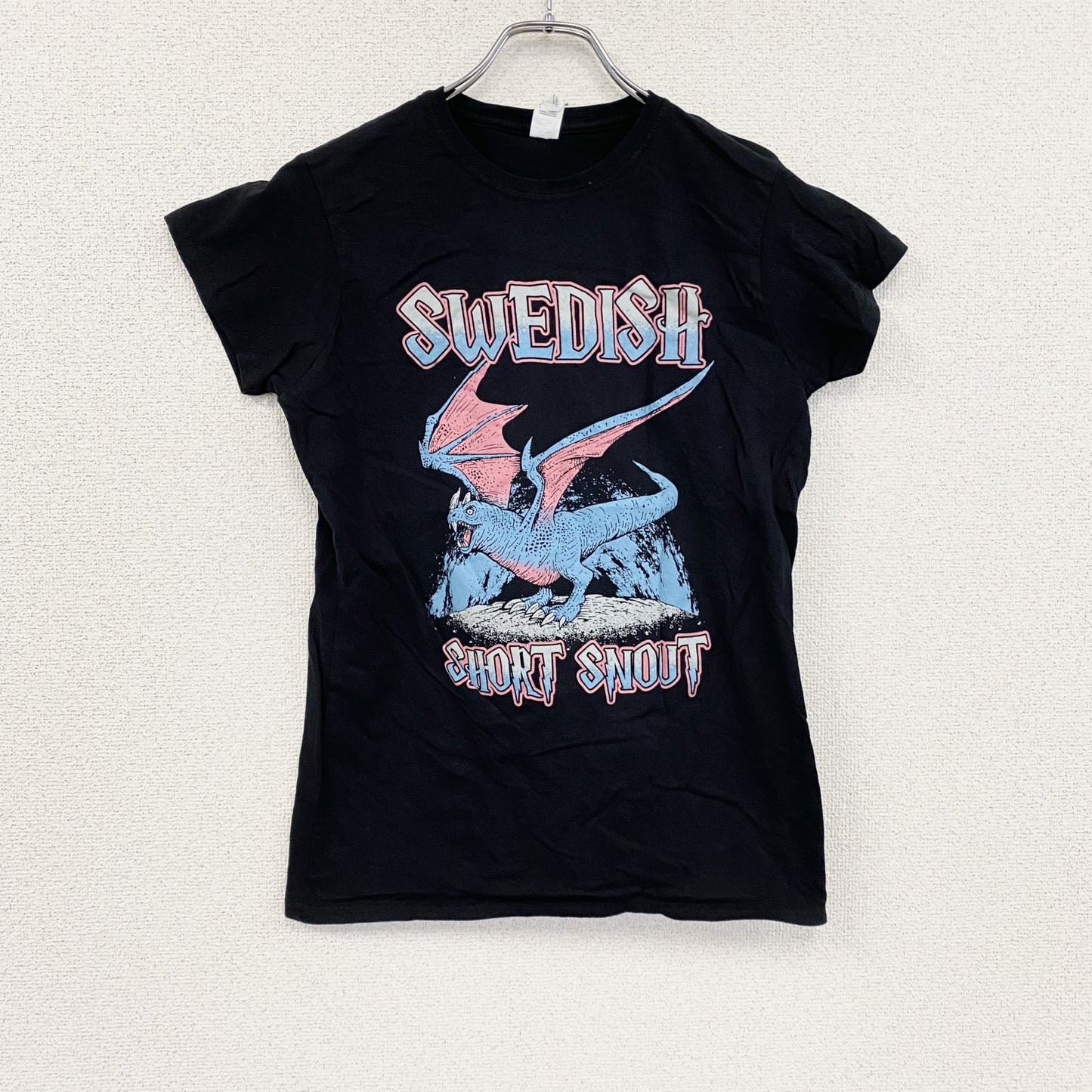 GILDAN　ギルダン　半袖プリントTシャツ　黒　ブラック　Lサイズ