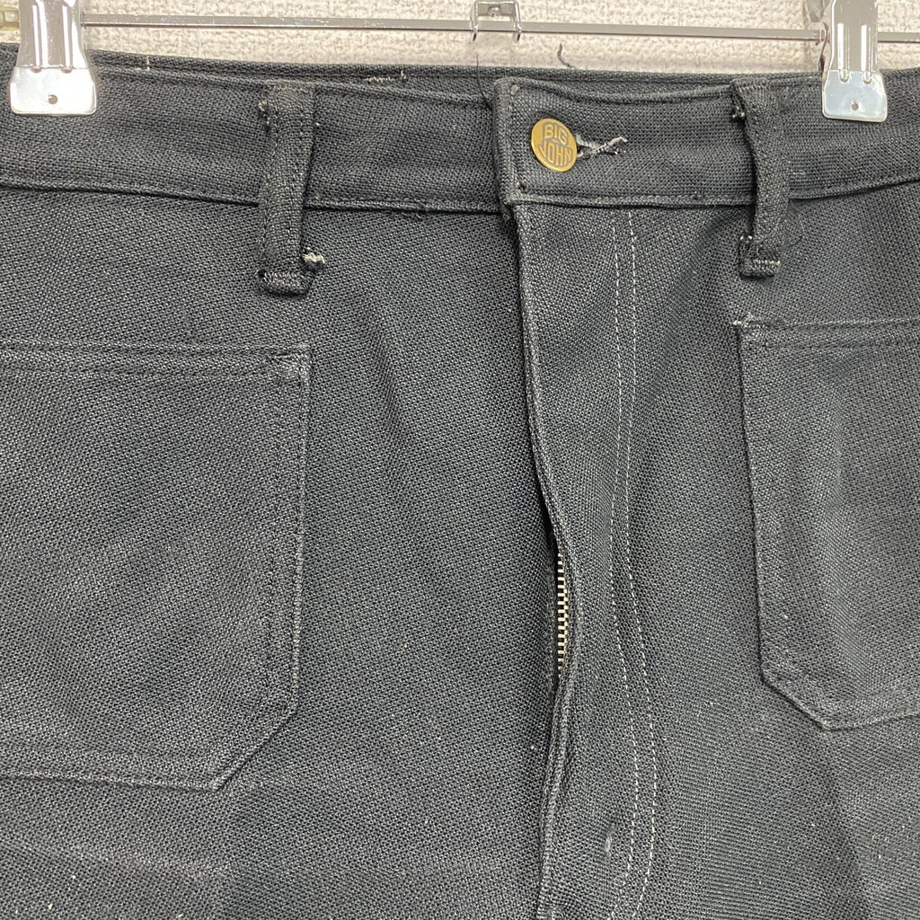 BIG JOHN　ビッグジョン　BIG PREST　ビッグプレスト　フレアパンツ　黒　ブラック　古着