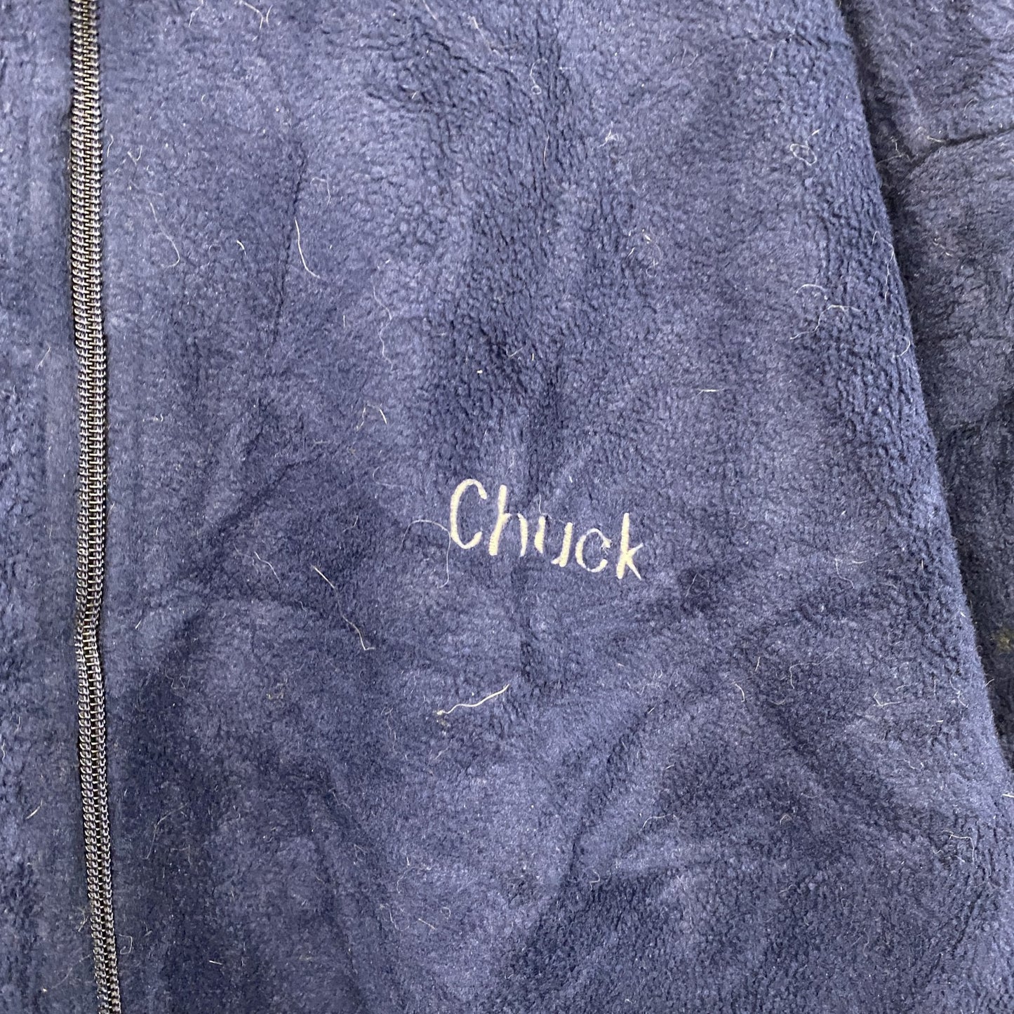 ～00s　LAND’S END　ランズエンド　フリースジャケット/ボアジャケット　ヴィンテージ　紺　ネイビー　XLサイズ