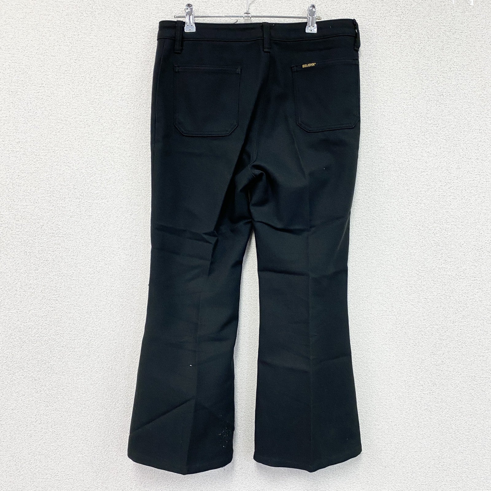 BIG JOHN　ビッグジョン　BIG PREST　ビッグプレスト　フレアパンツ　黒　ブラック　古着