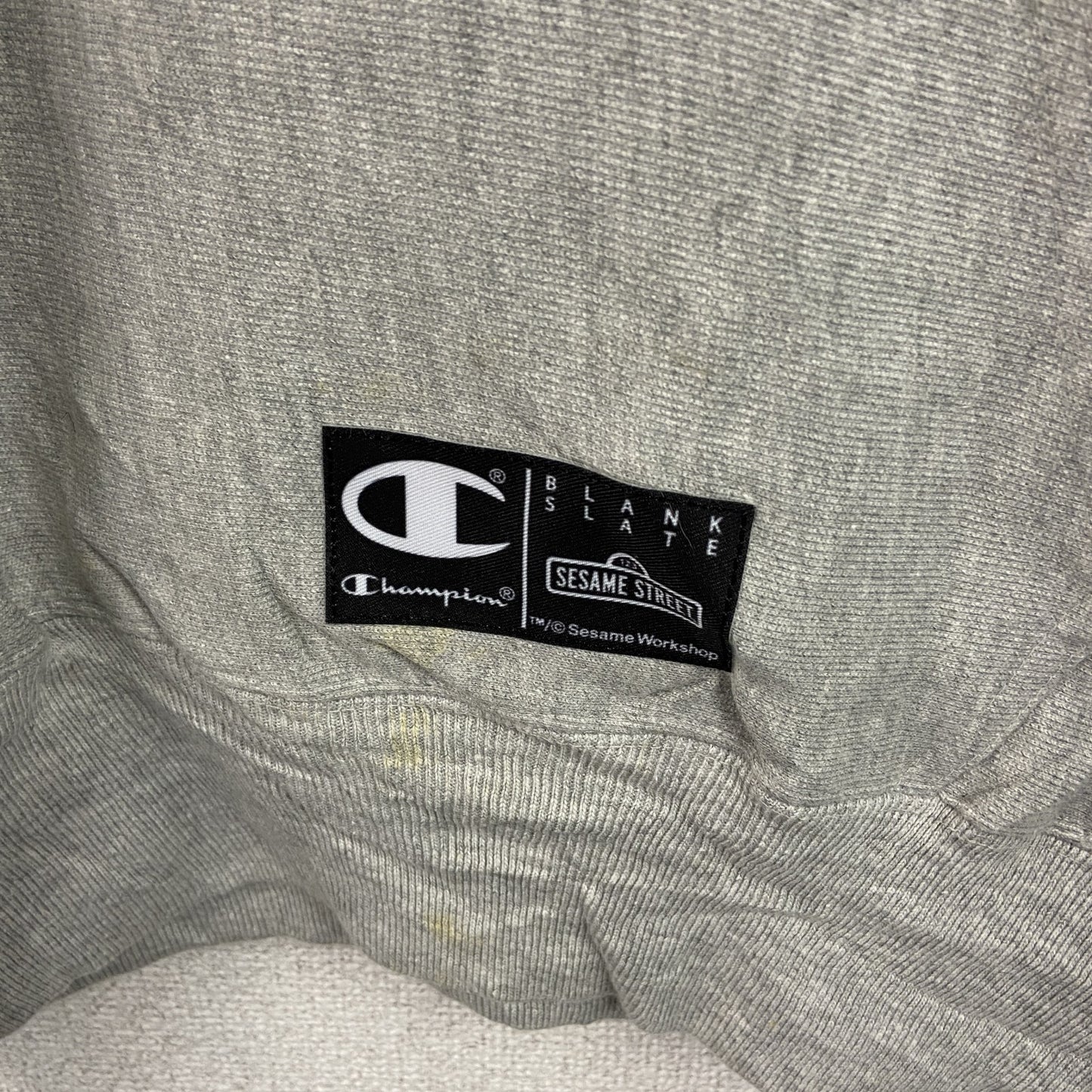 Champion　リバースウィーブ　スウェットパーカー/フーディー　セサミストリート　グレー　Lサイズ