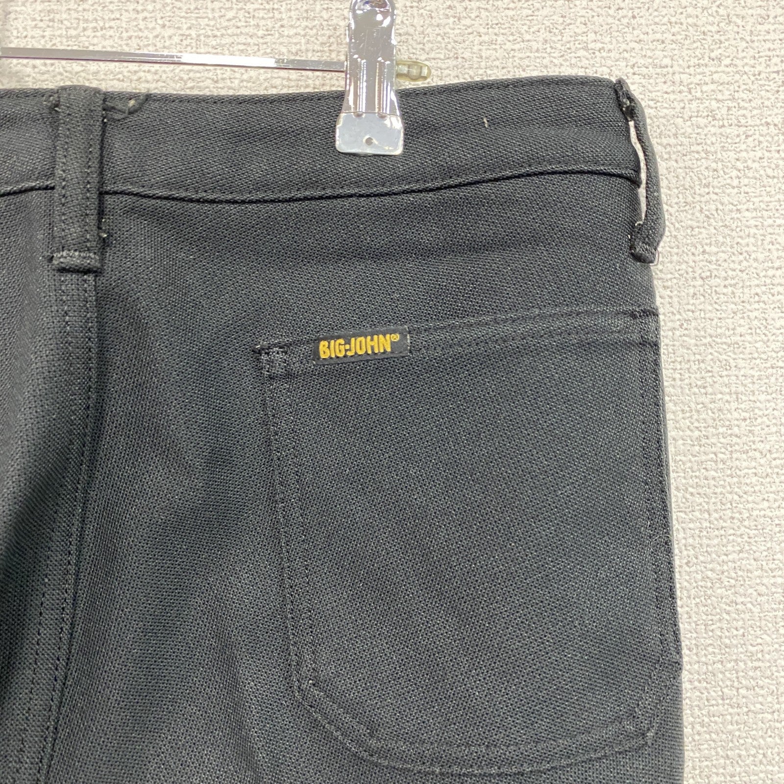 BIG JOHN　ビッグジョン　BIG PREST　ビッグプレスト　フレアパンツ　黒　ブラック　古着