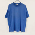 Hanes　ヘインズ　半袖プリントＴシャツ　企業　メッセージ　青　ブルー　XLサイズ　古着