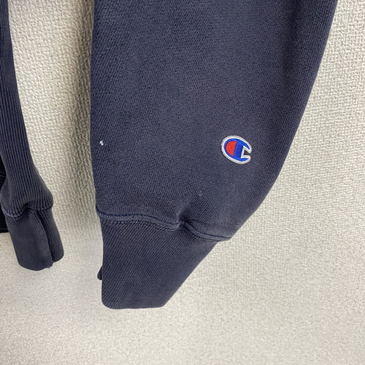Champion　チャンピオン　リバースウィーブ　スウェットパーカー/フーディー　フェード　紺　ネイビー　Sサイズ　古着