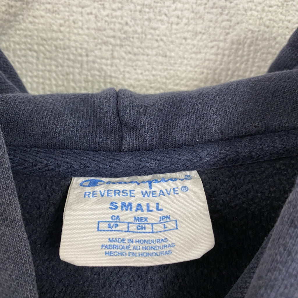 Champion　チャンピオン　リバースウィーブ　スウェットパーカー/フーディー　フェード　紺　ネイビー　Sサイズ　古着