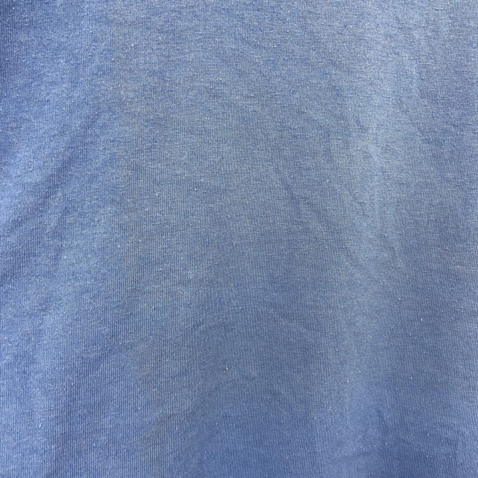 Hanes　ヘインズ　半袖プリントＴシャツ　企業　メッセージ　青　ブルー　XLサイズ　古着