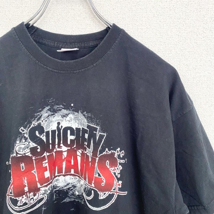 フルーツオブザルーム　半袖バンドプリントTシャツ　メタルコア　音楽　黒　ブラック　クルーネック　Lサイズ　古着