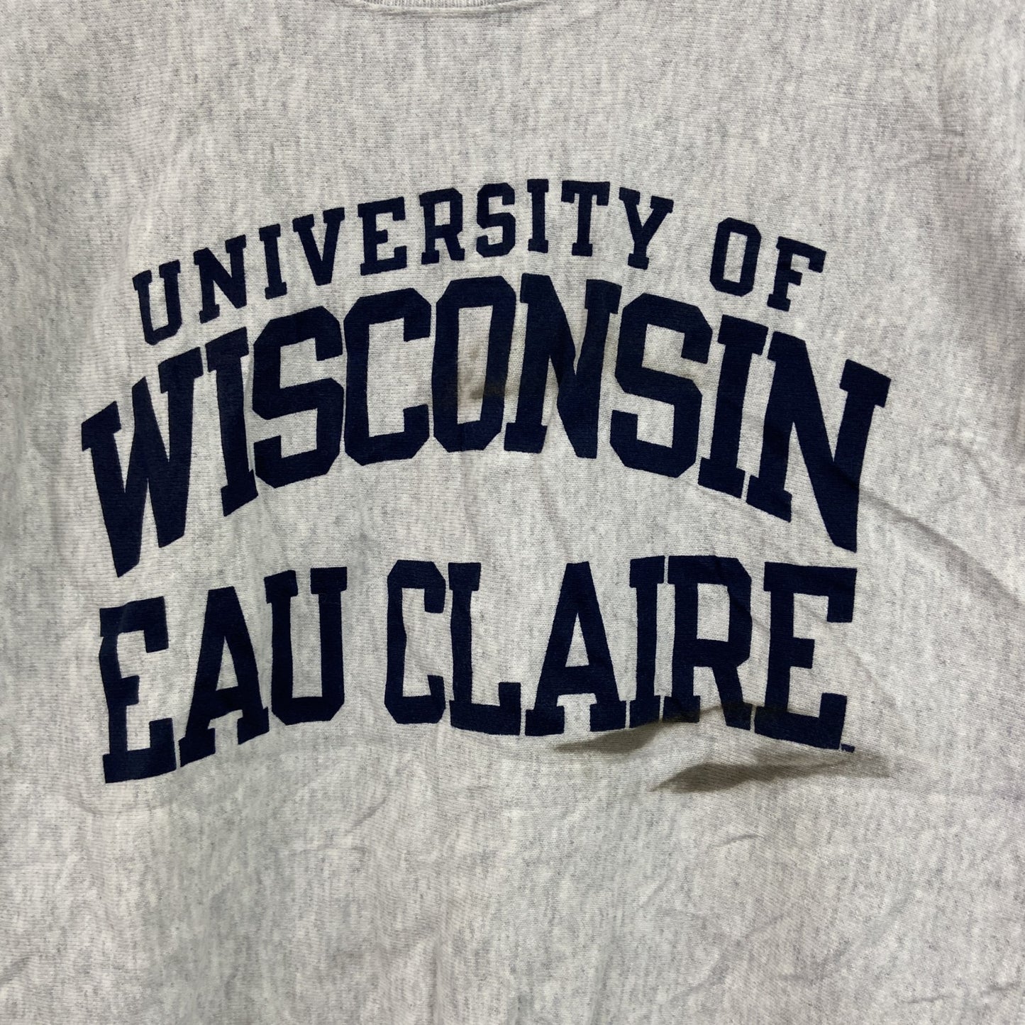 Champion　チャンピオン　スウェット/トレーナー　3連プリント　カレッジロゴ　霜降りグレー　Lサイズ