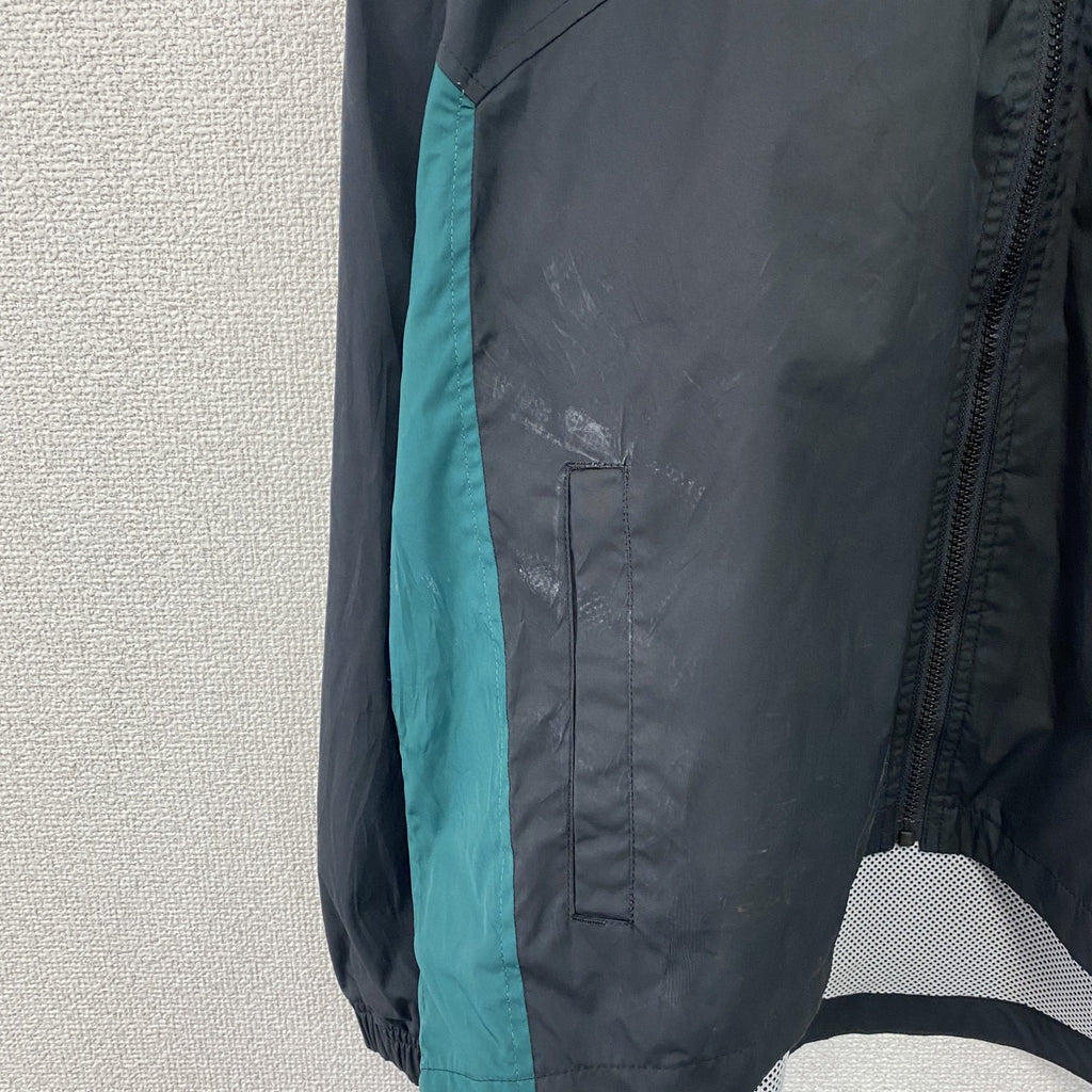 NIKE　ナイキ　東京ベルディ　フルジップジャケット　ウィンドブレーカー　黒　ブラック　2XLサイズ　古着