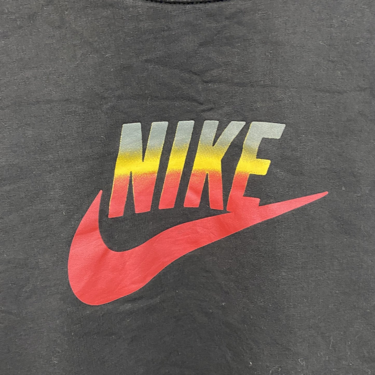 NIKE　ナイキ　スウェット/トレーナー　チェック柄　黒　ブラック　Lサイズ