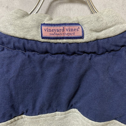 古着 used　vineyard vines　ヴィ二ヤードヴァインズ　長袖ハーフジップスウェット　トレーナー　ロゴタグ　Lサイズ