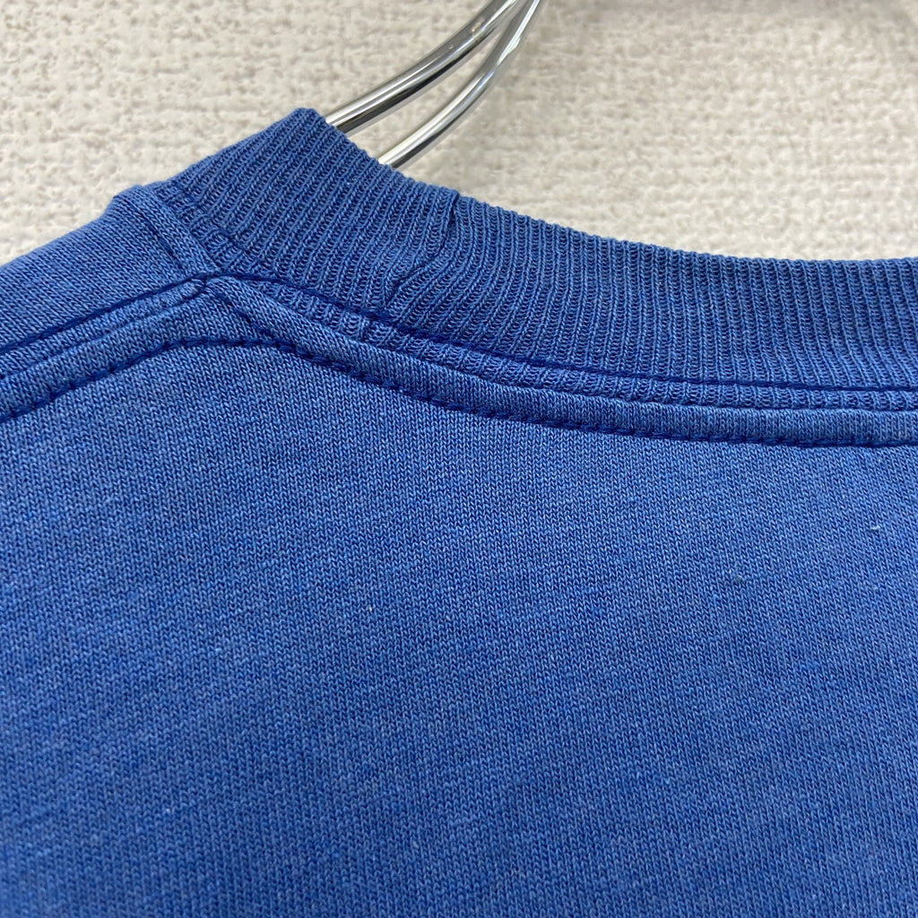 Hanes　ヘインズ　半袖プリントＴシャツ　企業　メッセージ　青　ブルー　XLサイズ　古着