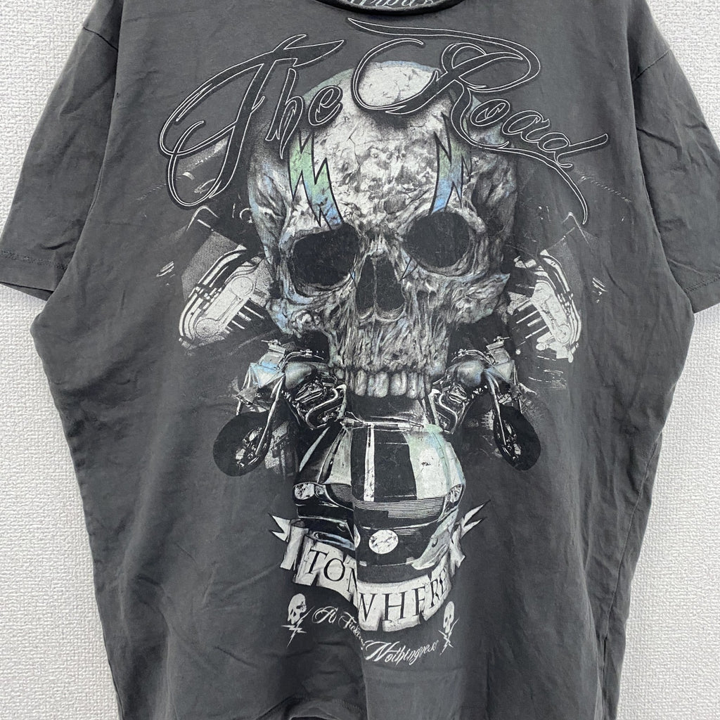 Urban Sprit　半袖プリントTシャツ　灰色　グレー　2XLサイズ　古着