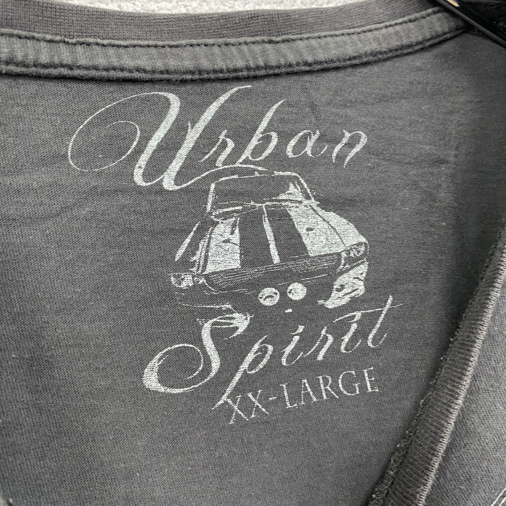 Urban Sprit　半袖プリントTシャツ　灰色　グレー　2XLサイズ　古着