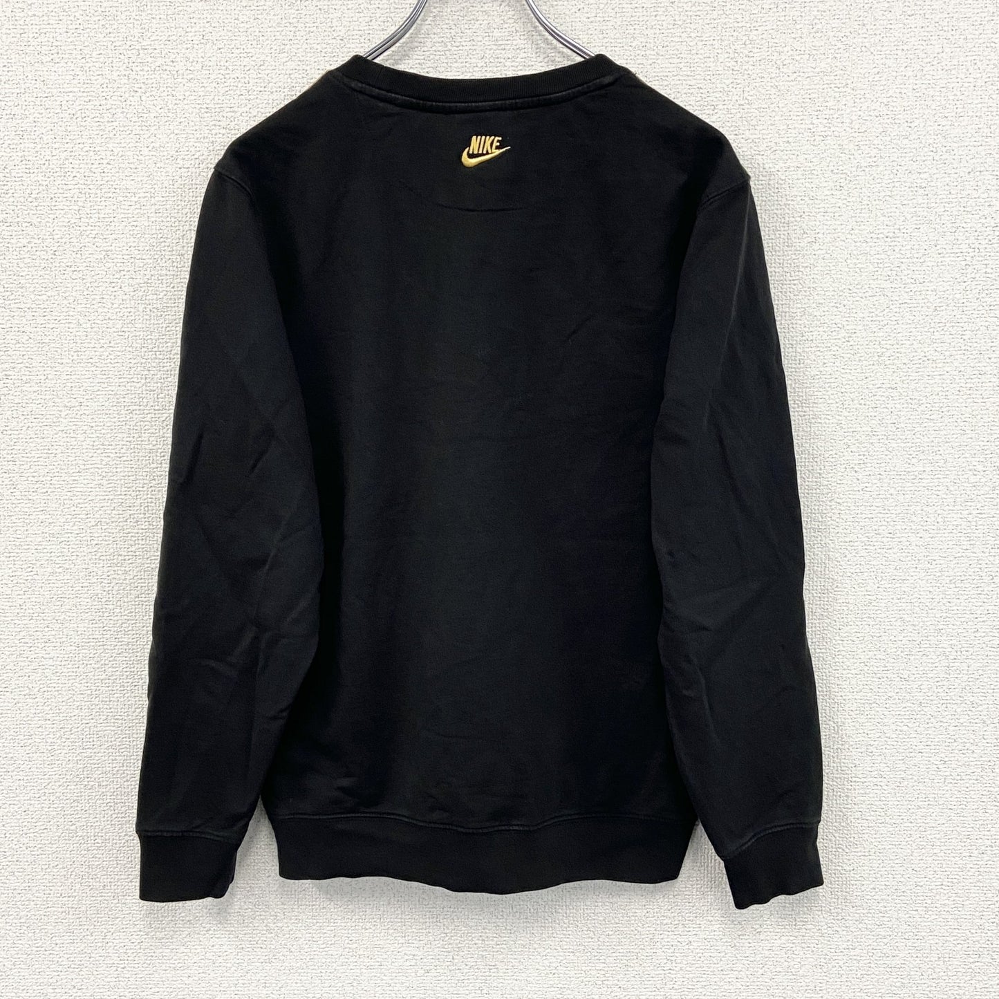 NIKE　ナイキ　スウェット/トレーナー　チェック柄　黒　ブラック　Lサイズ