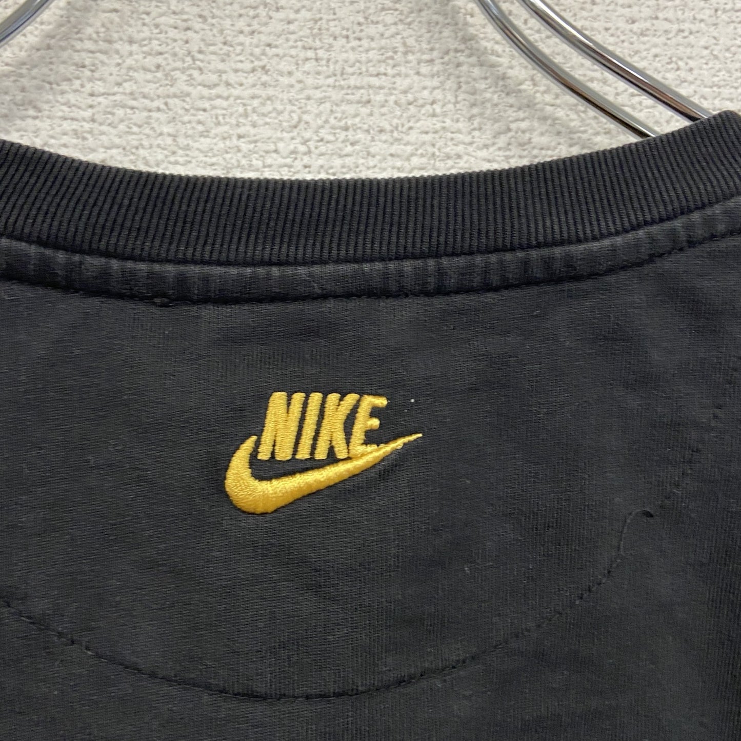 NIKE　ナイキ　スウェット/トレーナー　チェック柄　黒　ブラック　Lサイズ