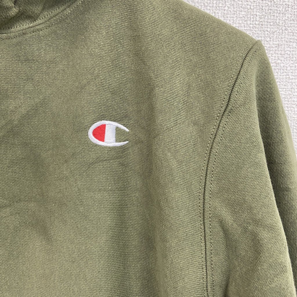 Champion　チャンピオン　リバースウィーブ　スウェットパーカー/フーディー　デッドストック　カーキー　Lサイズ　古着