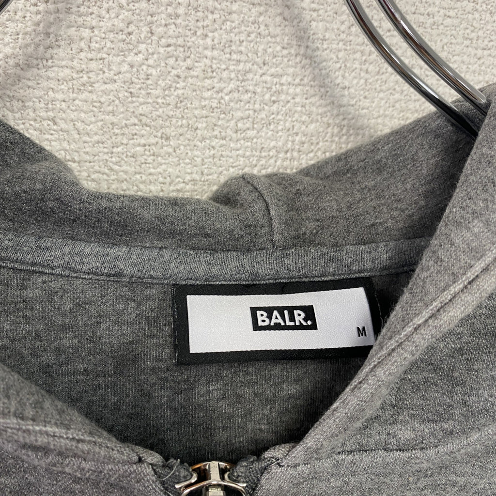 BALR.　ボーラー　セットアップ　フルジップスウェッパーカー/フーディー　スウェットパンツ　グレー　Mサイズ　古着