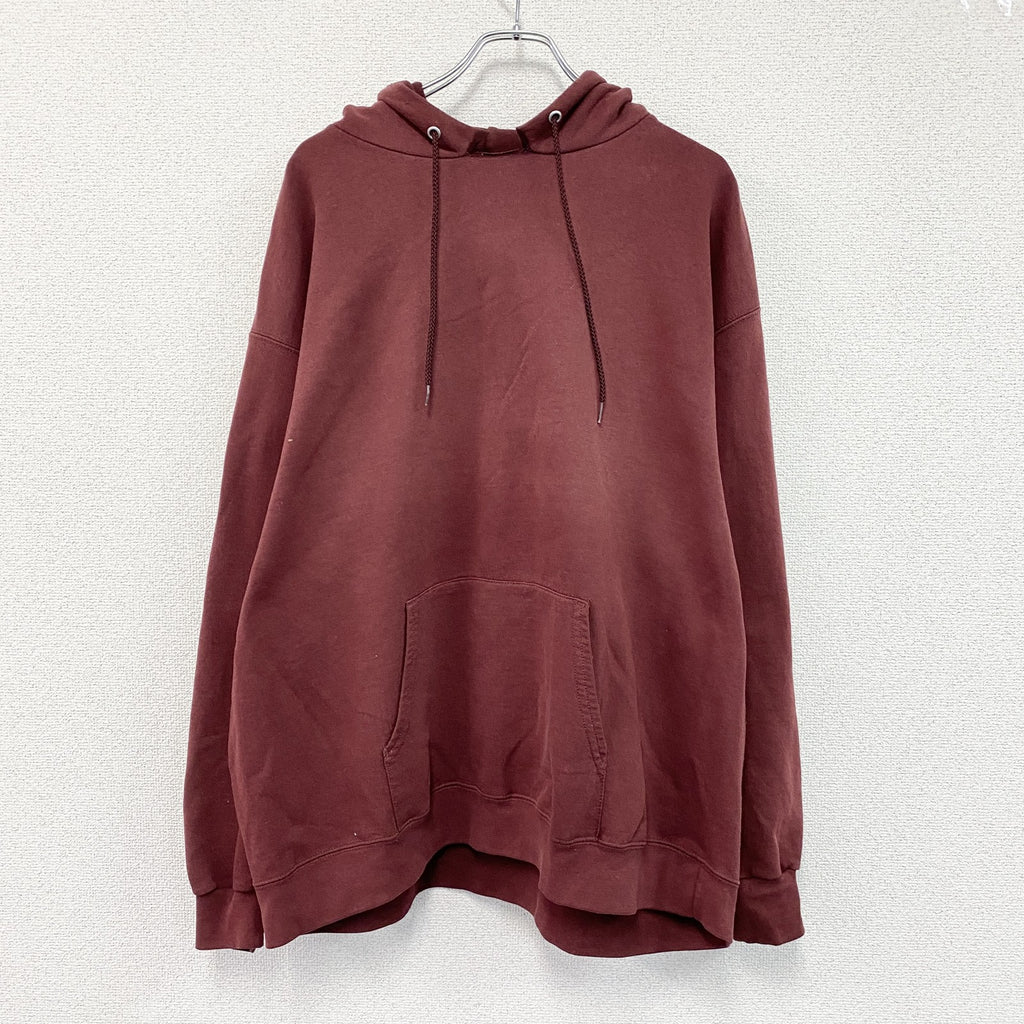 Champion　チャンピオン　スウェットパーカー/フーディー　完全目無し　フェード　現行　ボルドー　3XLサイズ　古着