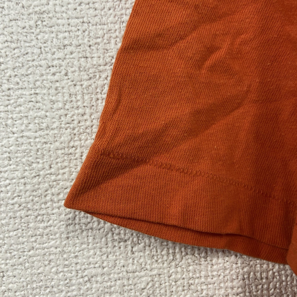 Abercrombie　アバクロンビー　半袖プリントＴシャツ　シングルステッチ　オレンジ　Sサイズ