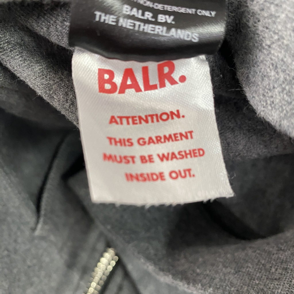 BALR.　ボーラー　セットアップ　フルジップスウェッパーカー/フーディー　スウェットパンツ　グレー　Mサイズ　古着