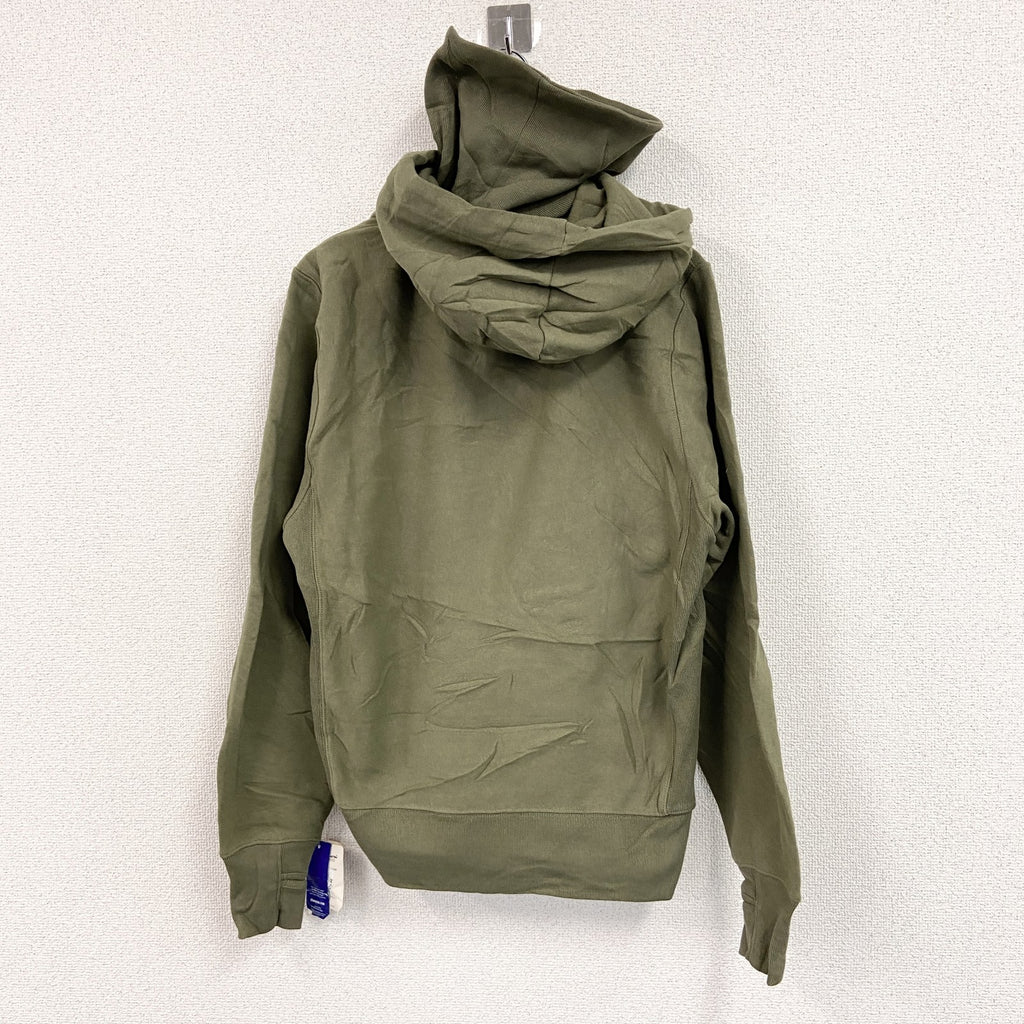 Champion　チャンピオン　リバースウィーブ　スウェットパーカー/フーディー　デッドストック　カーキー　Lサイズ　古着