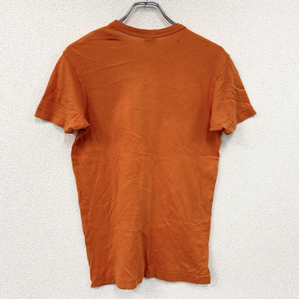 Abercrombie　アバクロンビー　半袖プリントＴシャツ　シングルステッチ　オレンジ　Sサイズ