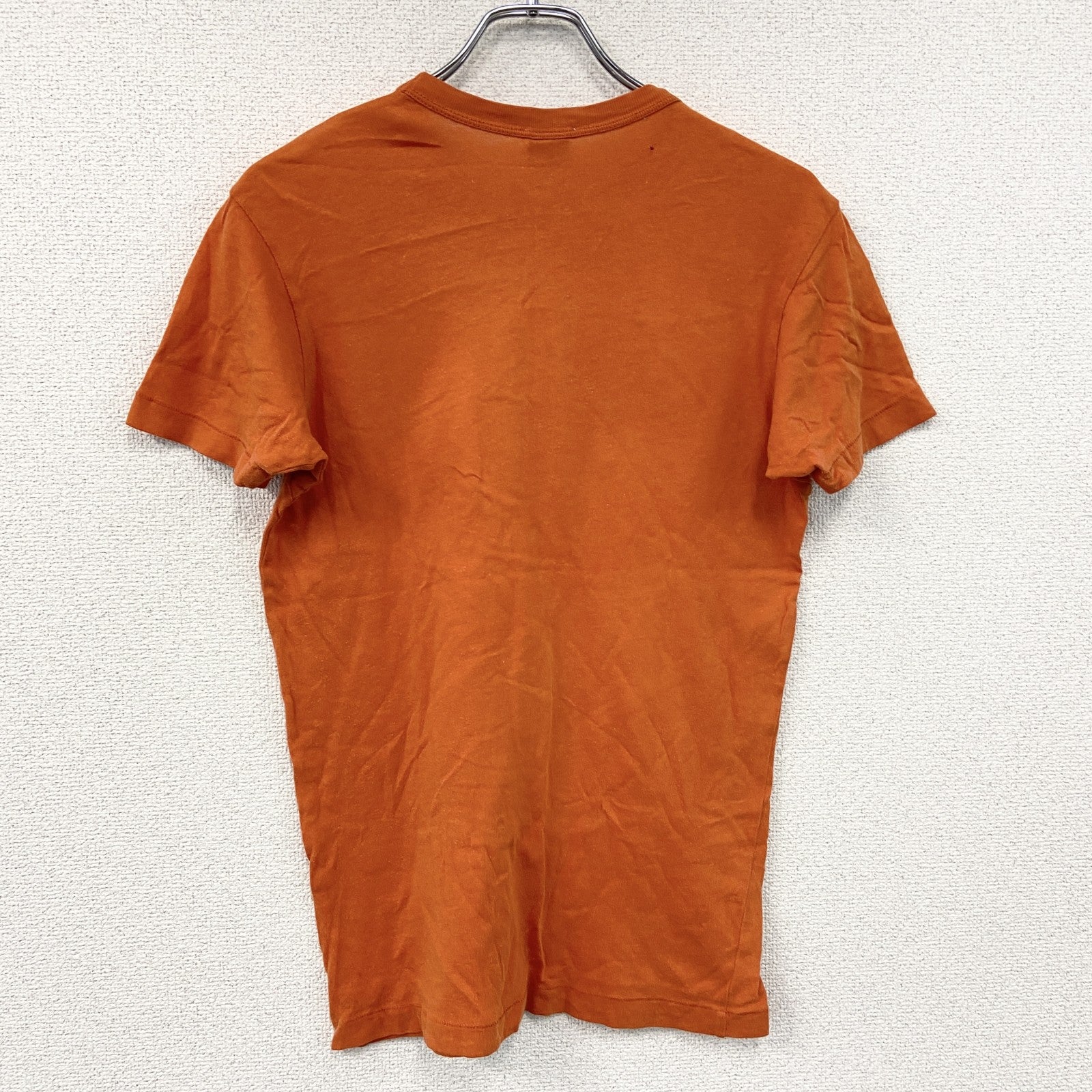 Abercrombie　アバクロンビー　半袖プリントＴシャツ　シングルステッチ　オレンジ　Sサイズ