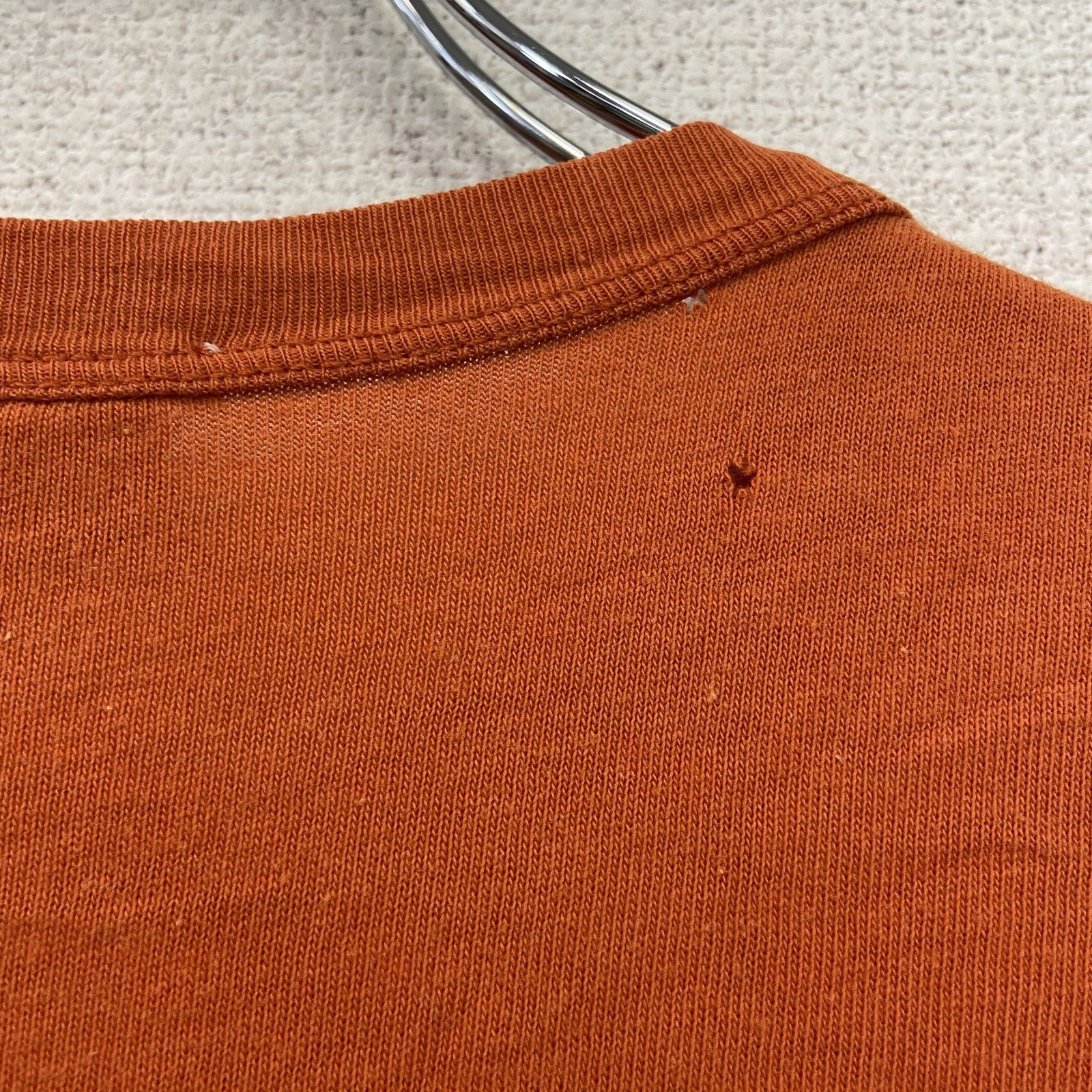 Abercrombie　アバクロンビー　半袖プリントＴシャツ　シングルステッチ　オレンジ　Sサイズ