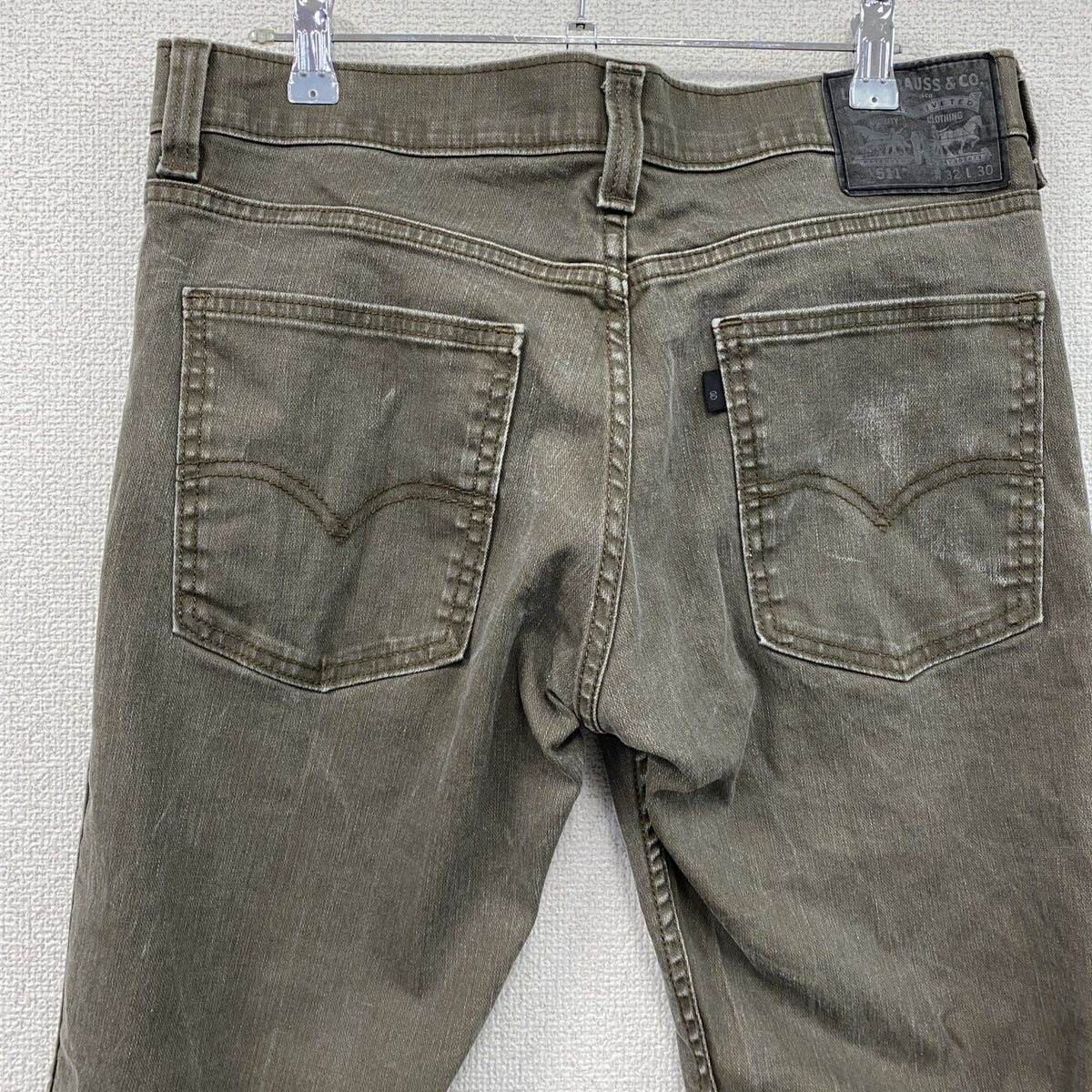 Levi’ｓ　リーバイス　511　デニムパンツ/ジーンズ　ジップフライ　カーキ　W32サイズ　古着