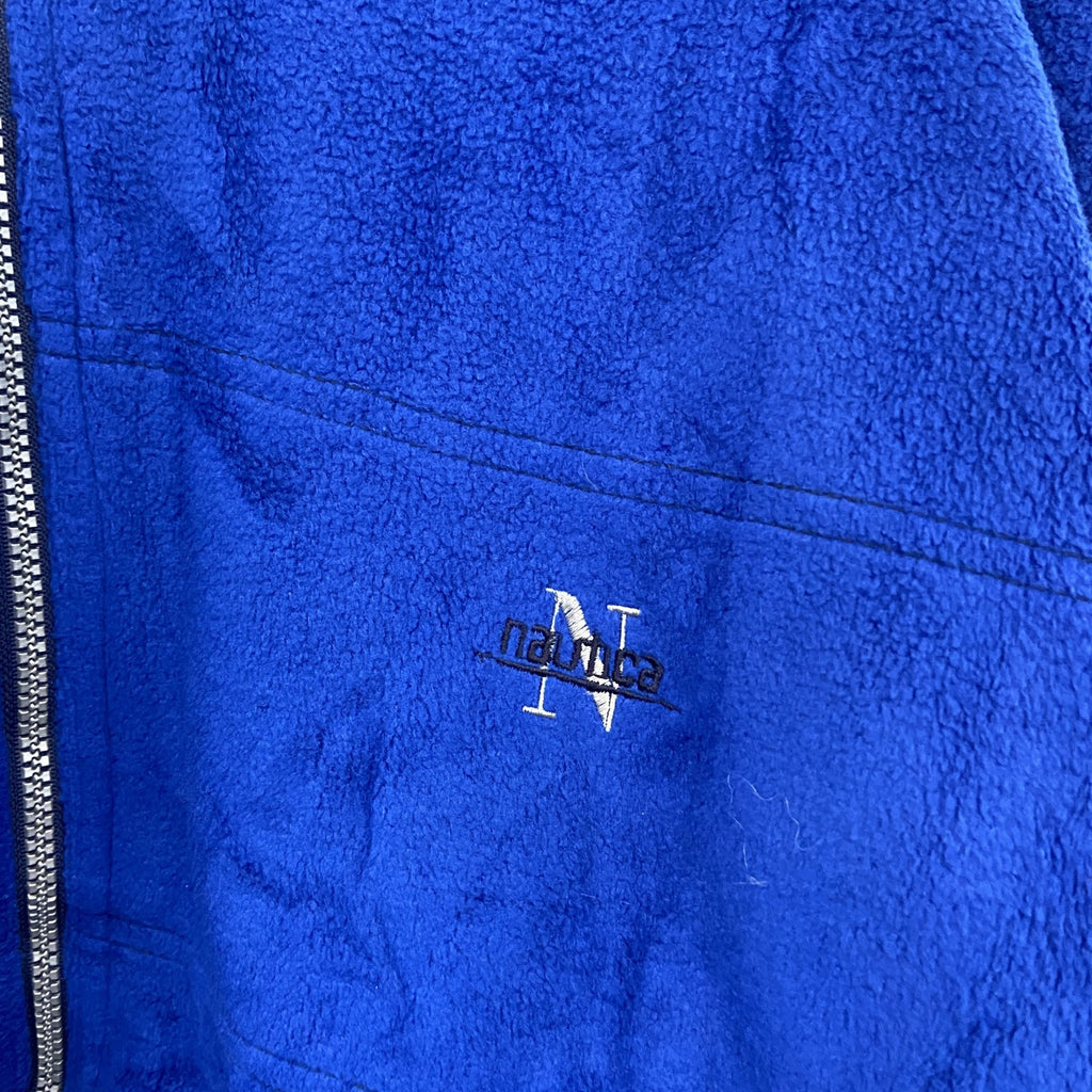 90s～　Nautica　ノーティカ　中綿ジャケット　フリースジャケット　ヴィンテージ　リバーシブル　紺　ネイビー　古着