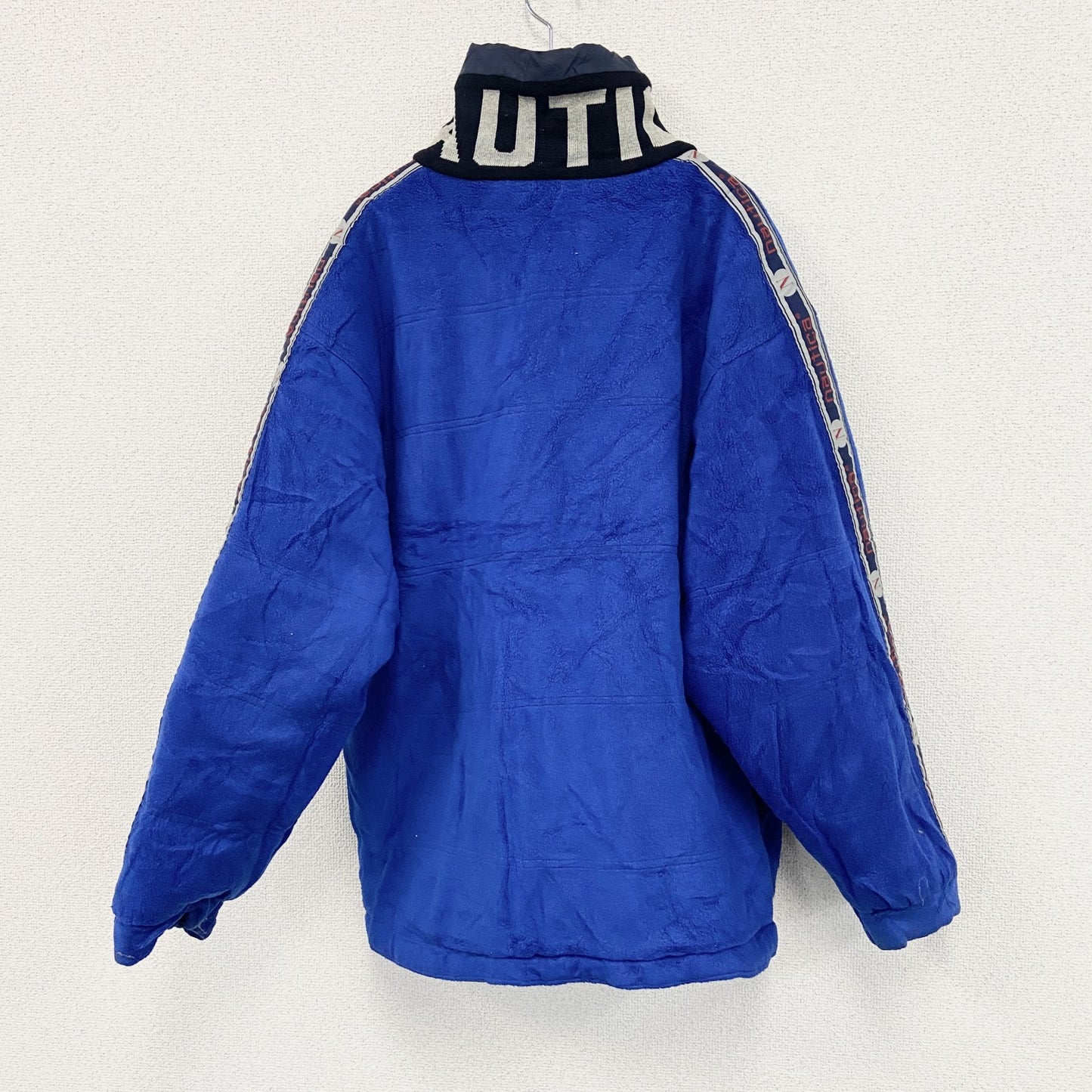 90s～　Nautica　ノーティカ　中綿ジャケット　フリースジャケット　ヴィンテージ　リバーシブル　紺　ネイビー