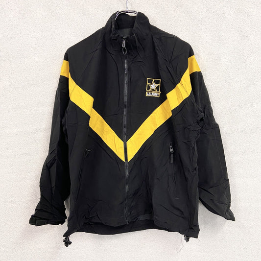 U.S.ARMY　トレーニングジャケット　ナイロンジャケット　ミリタリー　米軍　黒　ブラック　Mサイズ