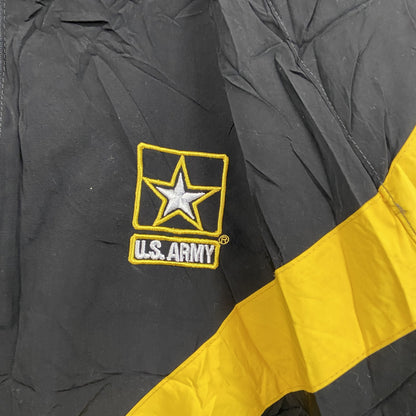 U.S.ARMY　トレーニングジャケット　ナイロンジャケット　ミリタリー　米軍　黒　ブラック　Mサイズ
