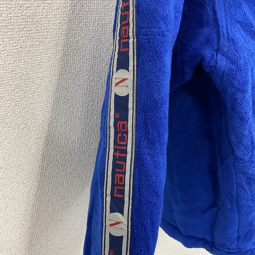 90s～　Nautica　ノーティカ　中綿ジャケット　フリースジャケット　ヴィンテージ　リバーシブル　紺　ネイビー　古着