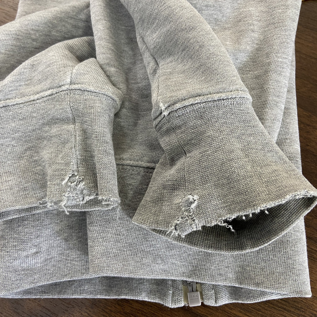 00s　NIKE　ナイキ　フルジップスウェットパーカー/フーディー　スウッシュ　ヴィンテージ　灰色　グレー　Lサイズ　古着