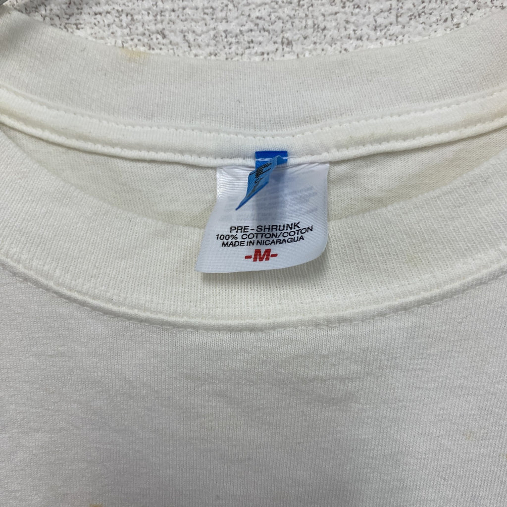 BECK　ユユキ×GREATFUL SOUND ９　半袖プリント漫画Tシャツ　花柄　白　ホワイト　Mサイズ　古着
